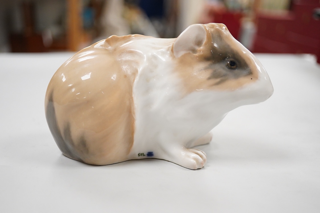 A Royal Copenhagen model of a guinea pig, numbered 503, 14cm wide